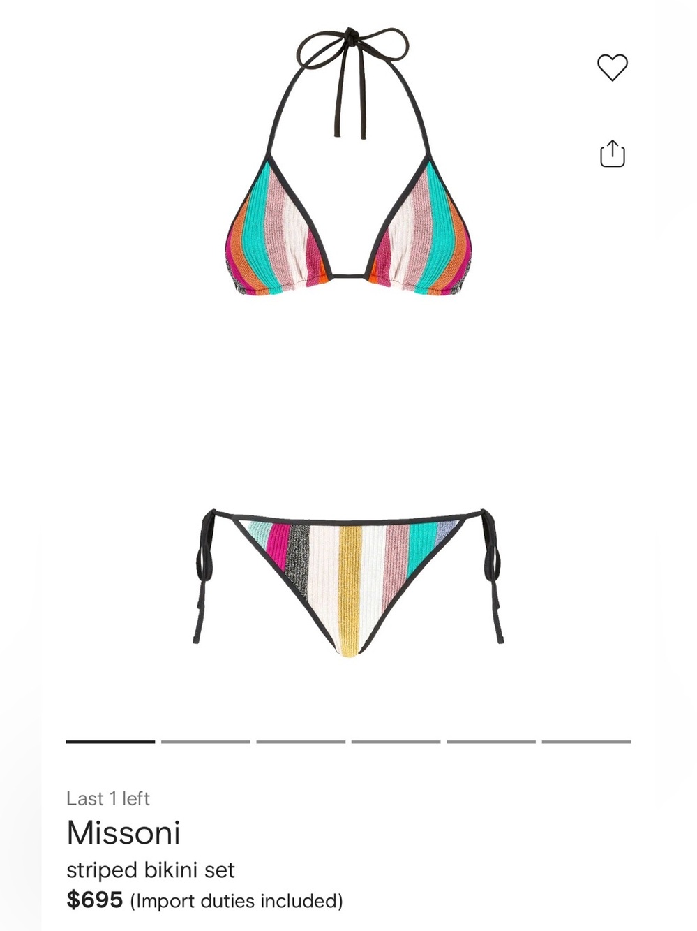 Missoni Triangle Bikini Set - Picture 9 of 9